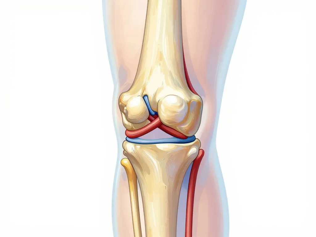 Articulation du genou schéma vues internes anatomiques