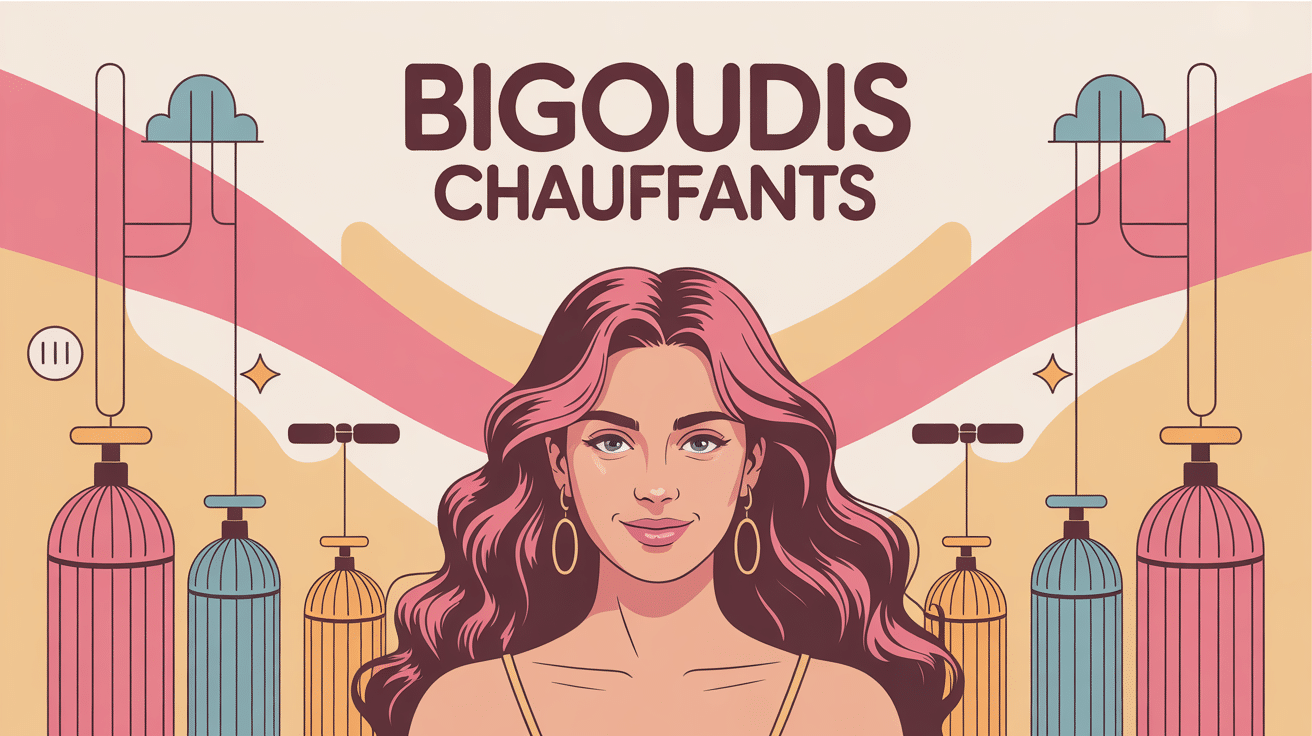 Chevelure ondulée avec bigoudis chauffants stylisés