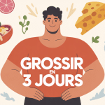 comment grossir en 3 jours illustration stylisée aliments caloriques