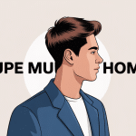 illustration moderne coupe mulet homme 2023