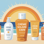 creme solaire cien avis illustration été plage