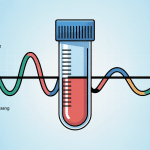 EPP prise de sang illustration graphique tube et courbe protéines