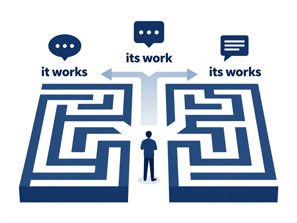 its works erreur exemple symbole