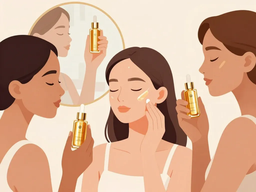 Sérum Cien Gold Lidl avis application et effet peau