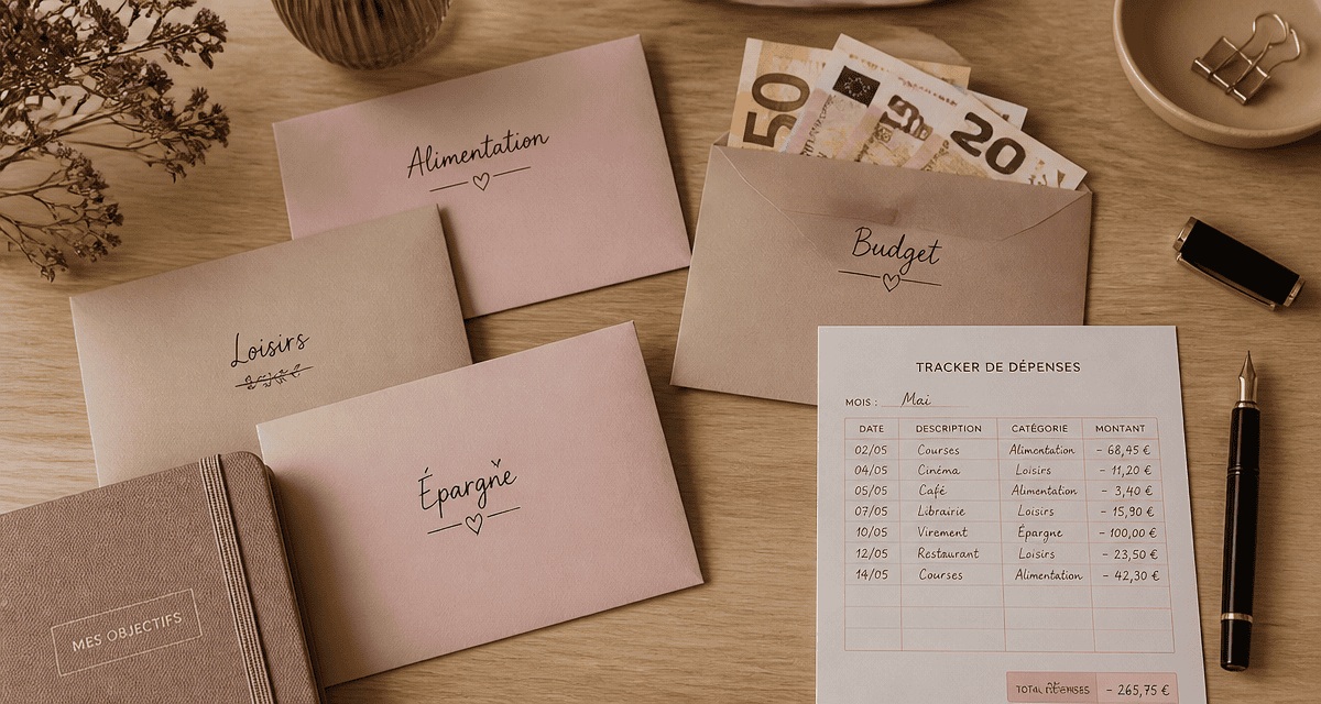 enveloppe budget à imprimer avec euros et tracker
