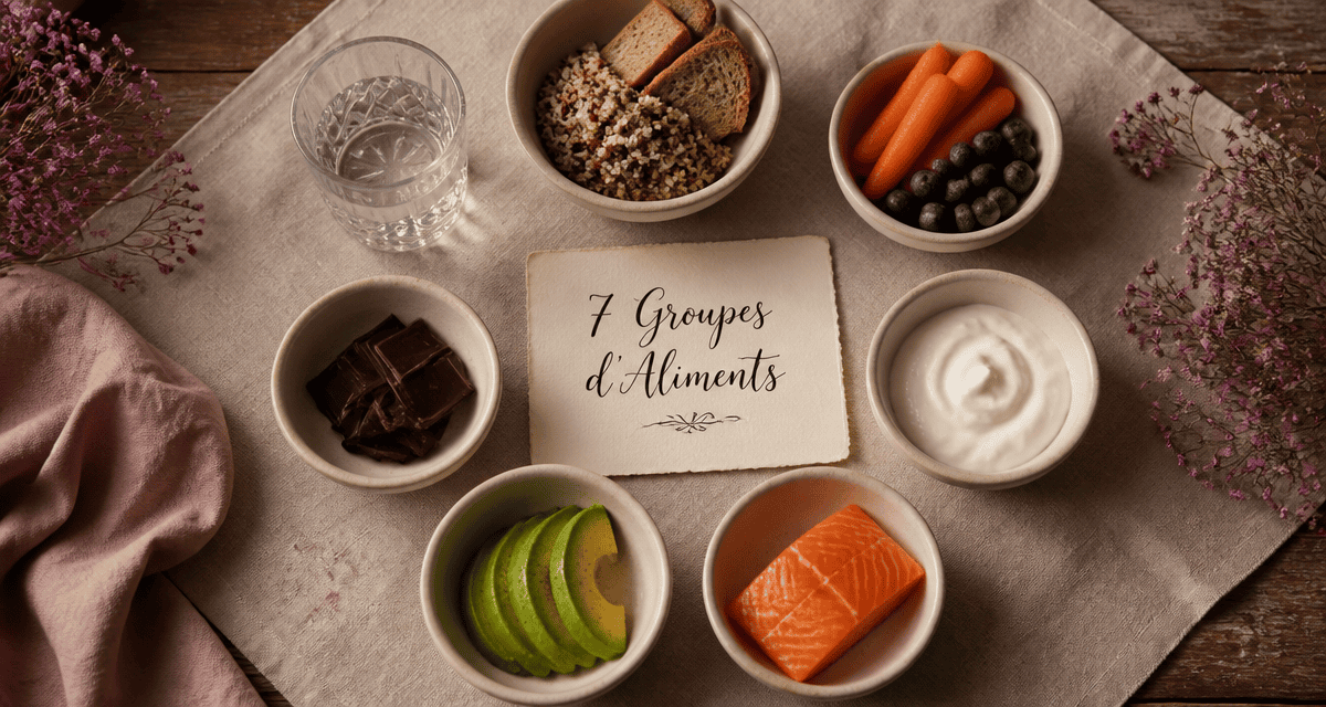 les 7 groupes d aliments tableau, bols aliments variés cercle