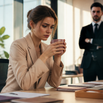 management toxique exemple femme stressée manager observe