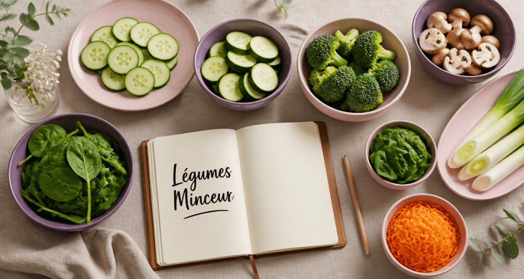 Meilleur legume pour maigrir sur table avec légumes variés