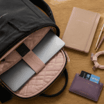 meilleur sac a dos ordinateur portable sur un bureau avec accessoires