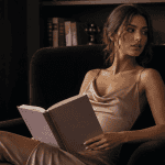 meilleures dark romance femme lisant dans salon chic