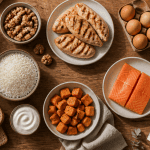 prise de masse musculaire aliments sur table