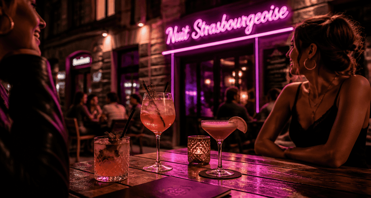 strasbourg ou sortir terrasse bar nuit