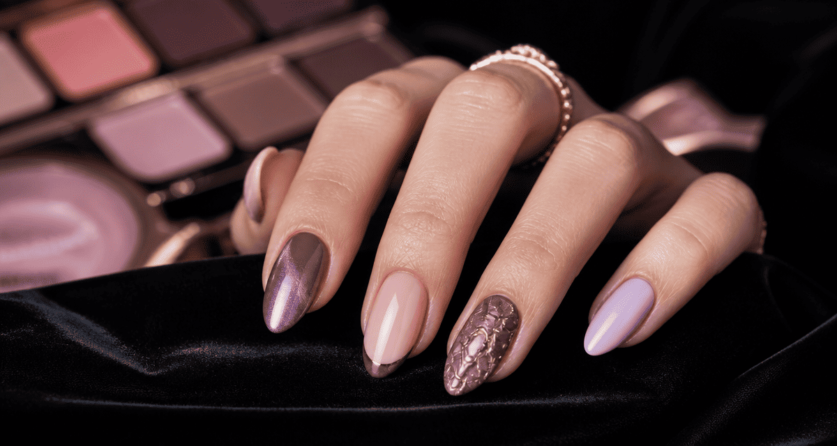 Tendance vernis à ongles main gros plan manucure stylée