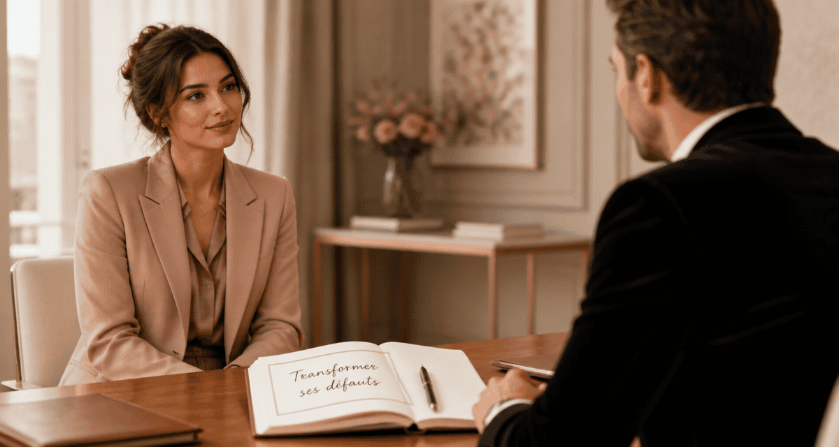 transformer ses défauts en qualités entretien, femme en entretien