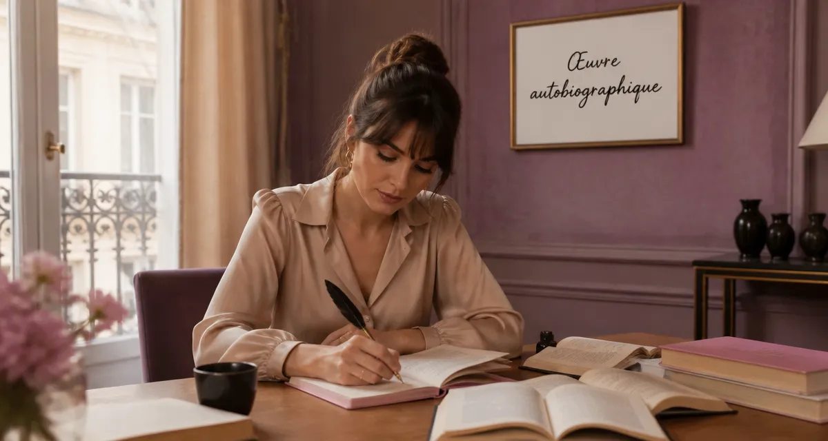autobiographie oeuvre jeune femme écrivaine écrivant salon parisien