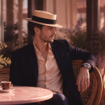 canotier homme mode terrasse