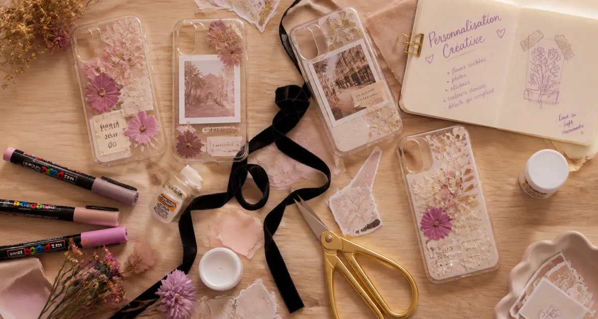 comment personnaliser sa coque de téléphone transparente avec déco DIY