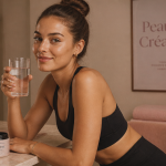 creatine effet sur la peau jeune femme sportive