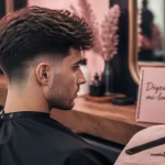 Dégradé mi long homme, coiffure avec fondu côtés et nuque