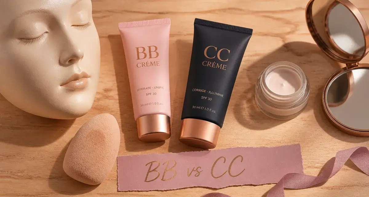 Différence BB et CC crème : BB vs CC