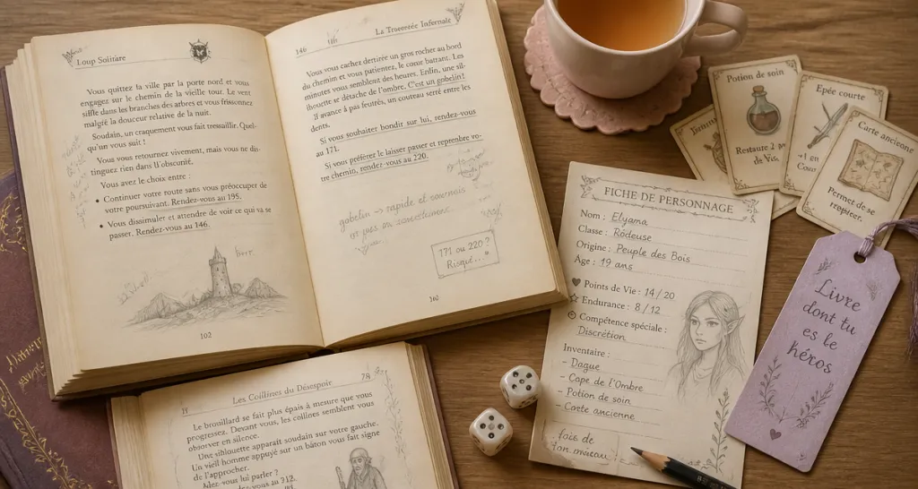 livre dont tu es le héros livres-jeux dés crayon