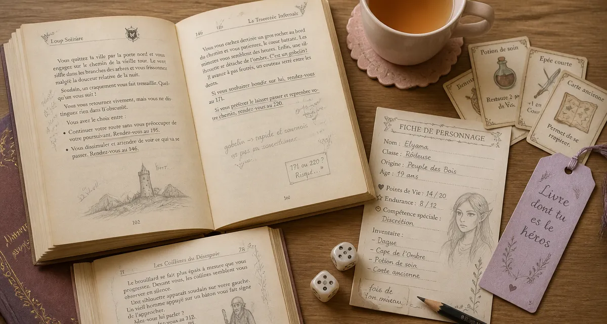 livre dont tu es le héros livres-jeux dés crayon