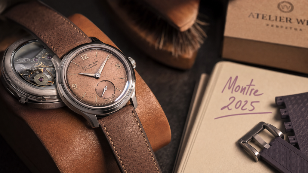 Montre homme 2025 : gros plan cadran néo-vintage, verre saphir bombé