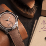 Montre homme 2025 : gros plan cadran néo-vintage, verre saphir bombé