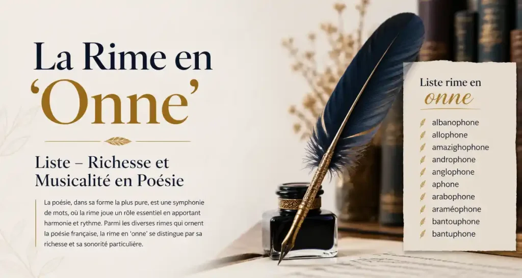 La Rime en Onne – Liste – Richesse et Musicalité en Poésie