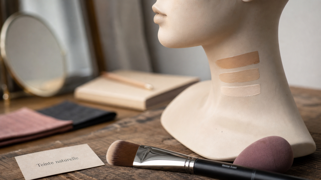 Comment choisir son fond de teint : sous-ton et texture, swatches pour démarcations