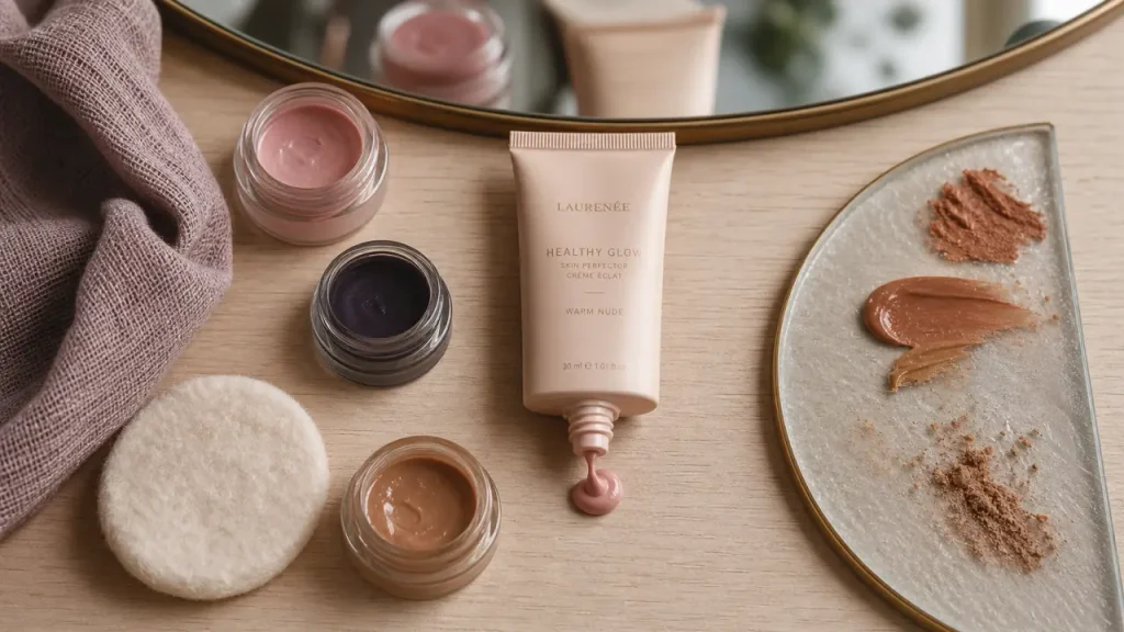 Crème bonne mine micro-pigments, carotte ou BB crème, beige nude chaud