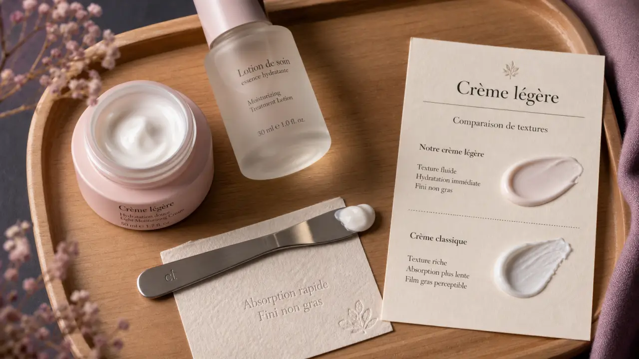 Creme hydratante legere visage, texture fluide et hydratante sans film gras