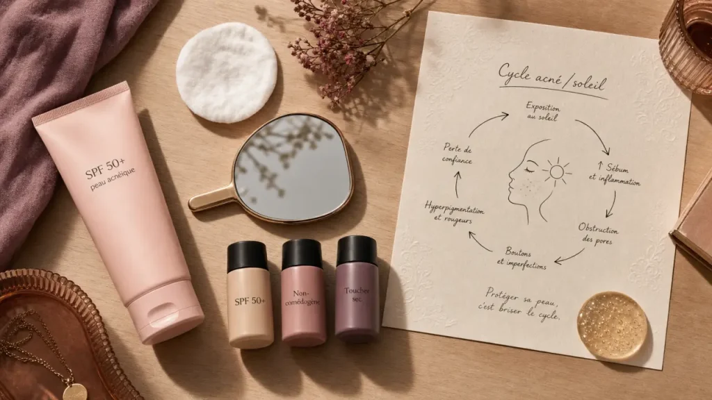 Crème solaire et acné : pourquoi votre peau réagit-elle et comment choisir la bonne protection ?
