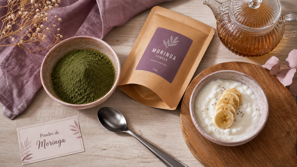 Poudre de moringa bienfait, dose 2 à 6 g et précautions