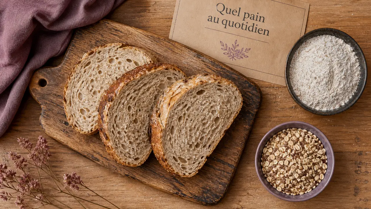 Quel pain manger au quotidien : levain, fibres et grains