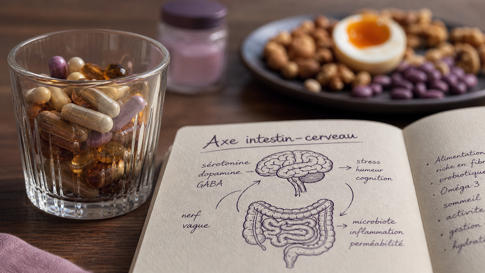 Qu est ce que la serotonine : axe intestin-cerveau, capsules et schéma