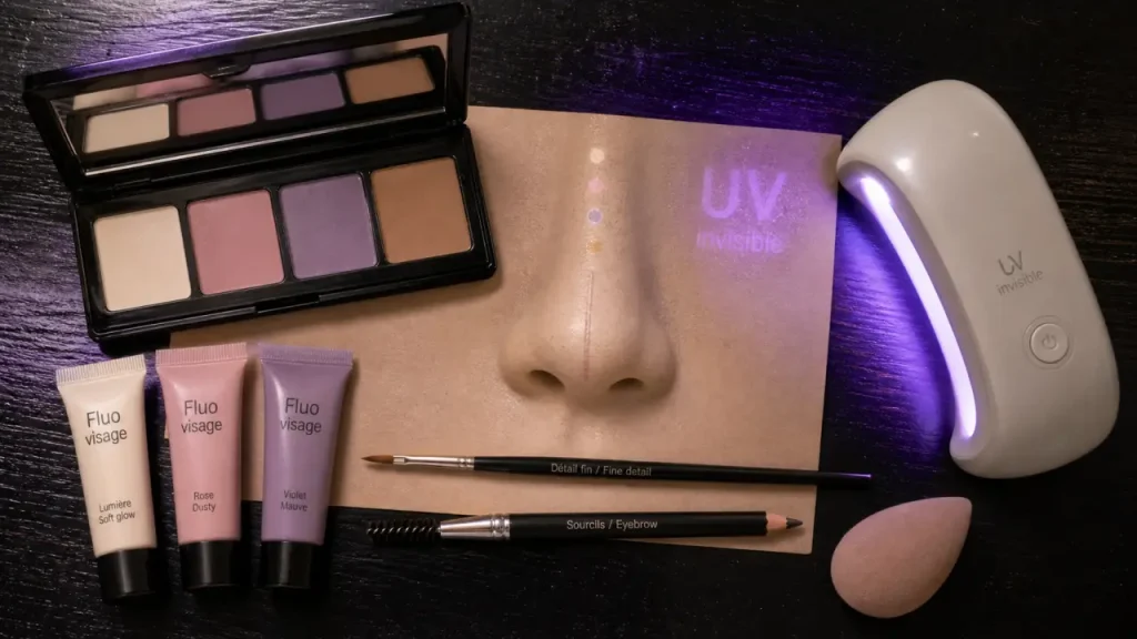 Maquillage fluo visage : choisir entre fluorescent, phosphorescent et UV invisible