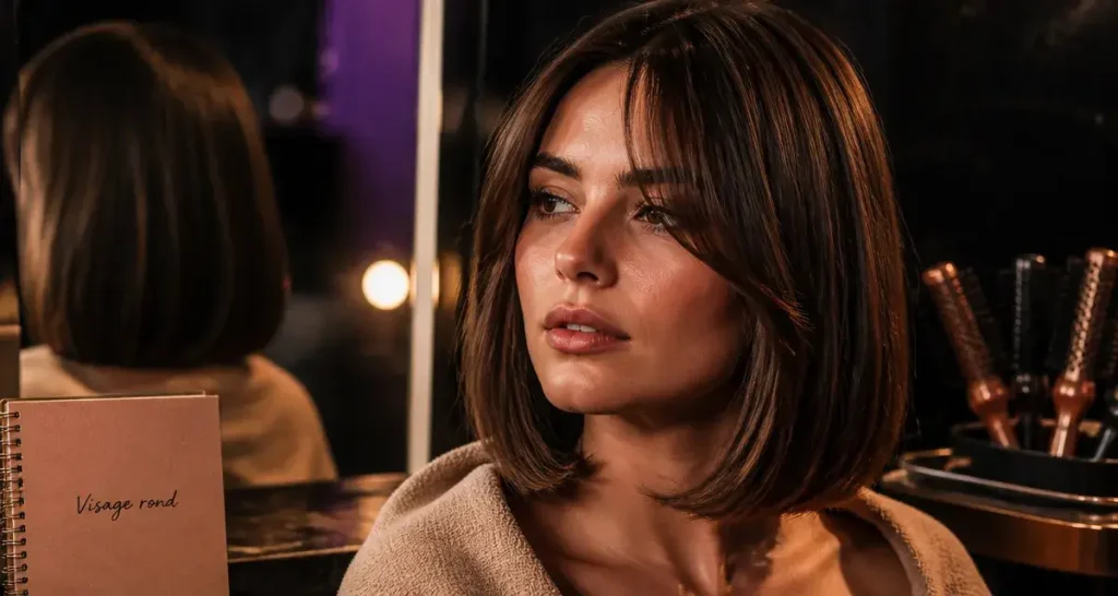 Visage rond : 5 coupes stratégiques pour allonger vos traits et affiner votre silhouette