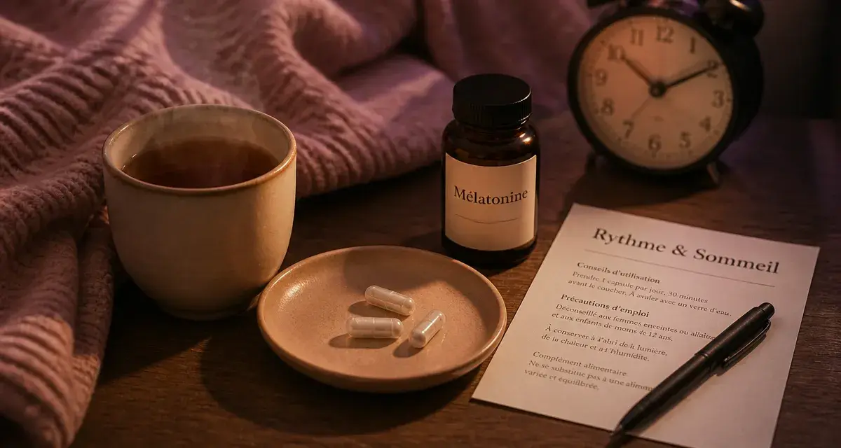 Compléments alimentaires pour dormir : mélatonine et capsules pour un sommeil réparateur
